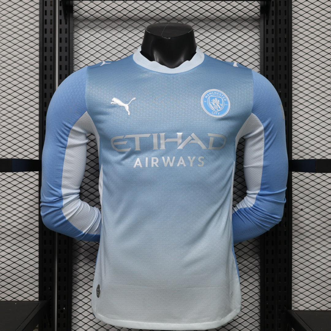 Manchester City 26/27 Home Kit Long Sleeve - Player Version