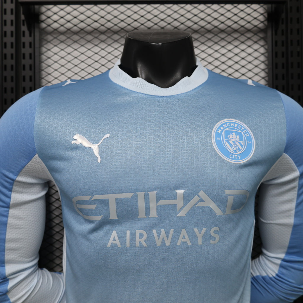 Manchester City 26/27 Home Kit Long Sleeve - Player Version