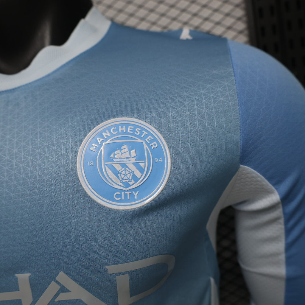 Manchester City 26/27 Home Kit Long Sleeve - Player Version