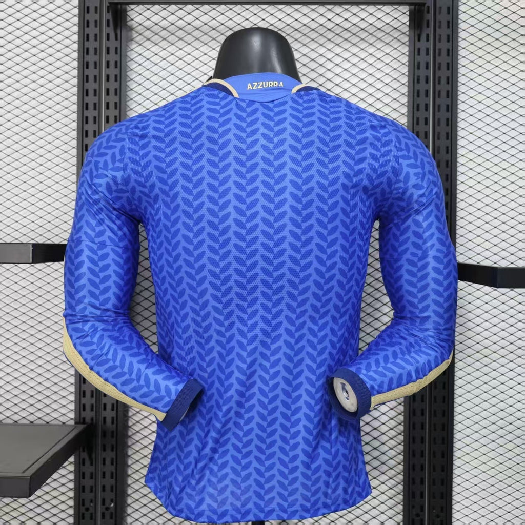 Italy Home Kit World Cup 2026 Long Sleeve - Player Version